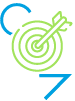 Semi circle in green for the Online Marketing service in Granada