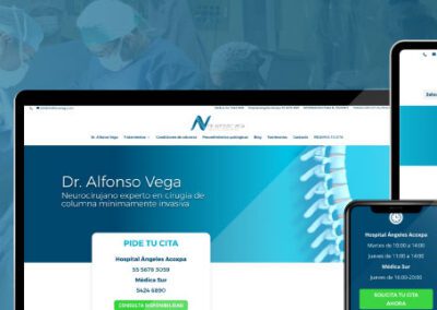 Proyecto de Diseño Web y Marketing online al Dr. Alfonso Vega